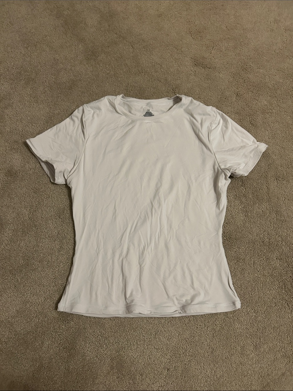 Women’s White Crew Neck Tee